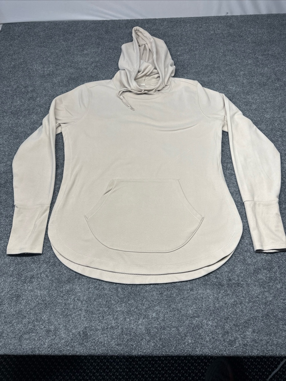 RBX Women's Cream Pullover Hoodie with Kangaroo Pocket